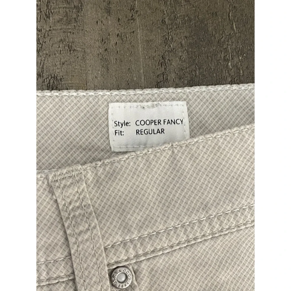 Brax Cooper Fancy Regulart Fit Pants Mens 34 x 32 Gray Lightweight Chino Pockets